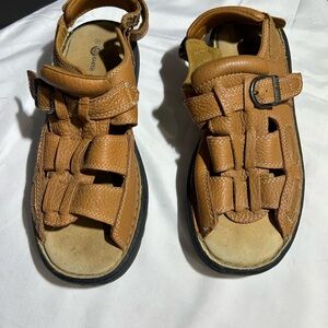 Earth Men’s Leather Floater Fisherman Sandals Size 11